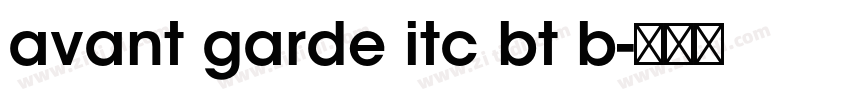 avant garde itc bt b字体转换